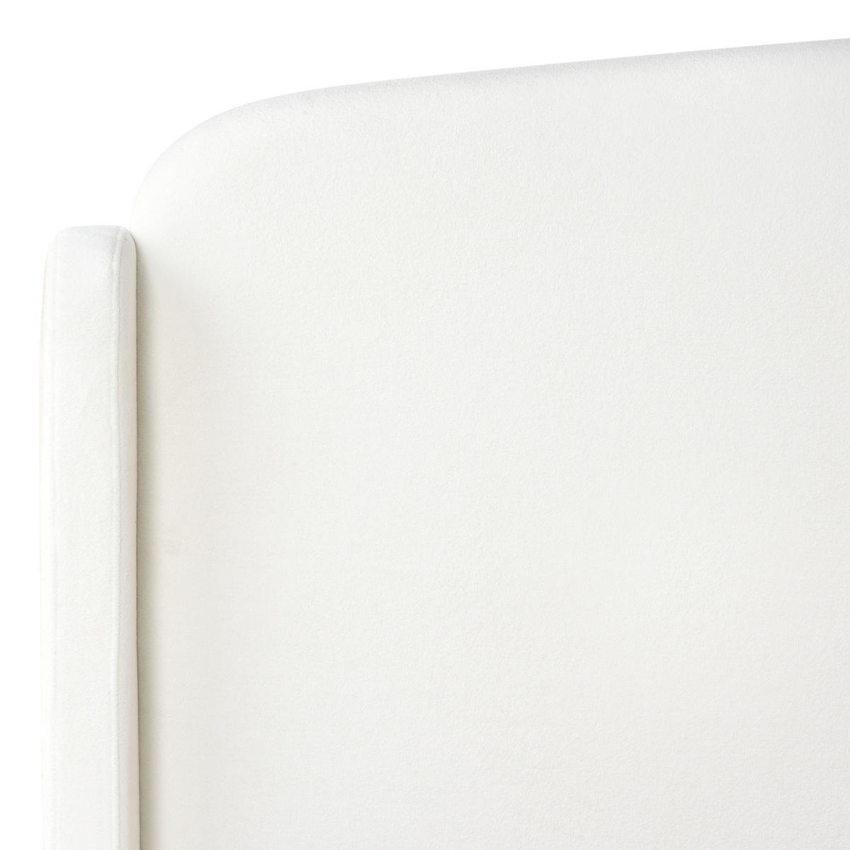 BETT mit Stauraum 180/200 cm Cremeweiß Bernay - Weiß, Textil (180/200cm) - Beliani