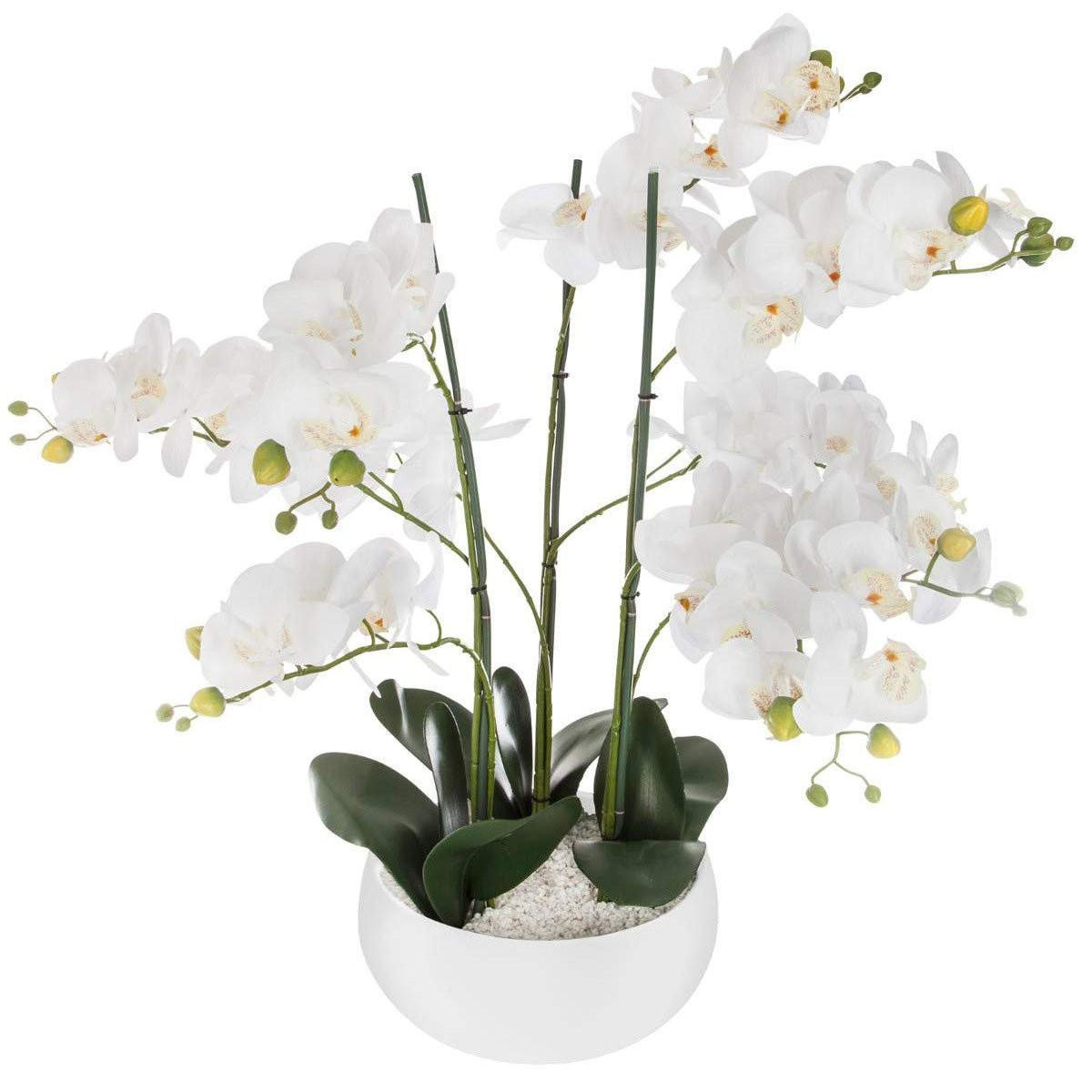 Atmosphera Createur d´interieur Orchideen-Übertopf Weiß 65 cm
