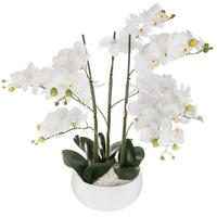 ORCHIDEEN-ÜBERTOPF Keramik 25/25/65 cm - Weiß, Kunststoff (65cm) - Atmosphera Createur d´interieur