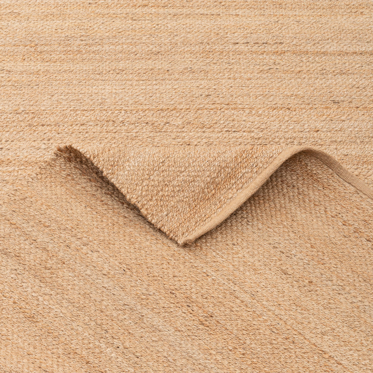 NATURFASER TEPPICH JUTE SALSA UNI - Beige, Textil (80/150cm) - Pergamon