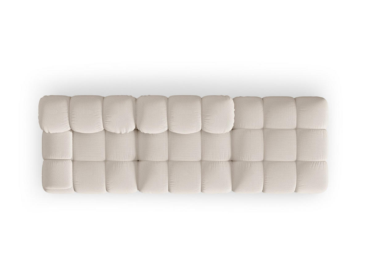 SOFA modular rechts Bellis aus 3D-Stoff leichtes beige 4 Sitzplätze - Creme, Textil (282/70/94cm) - Micadoni