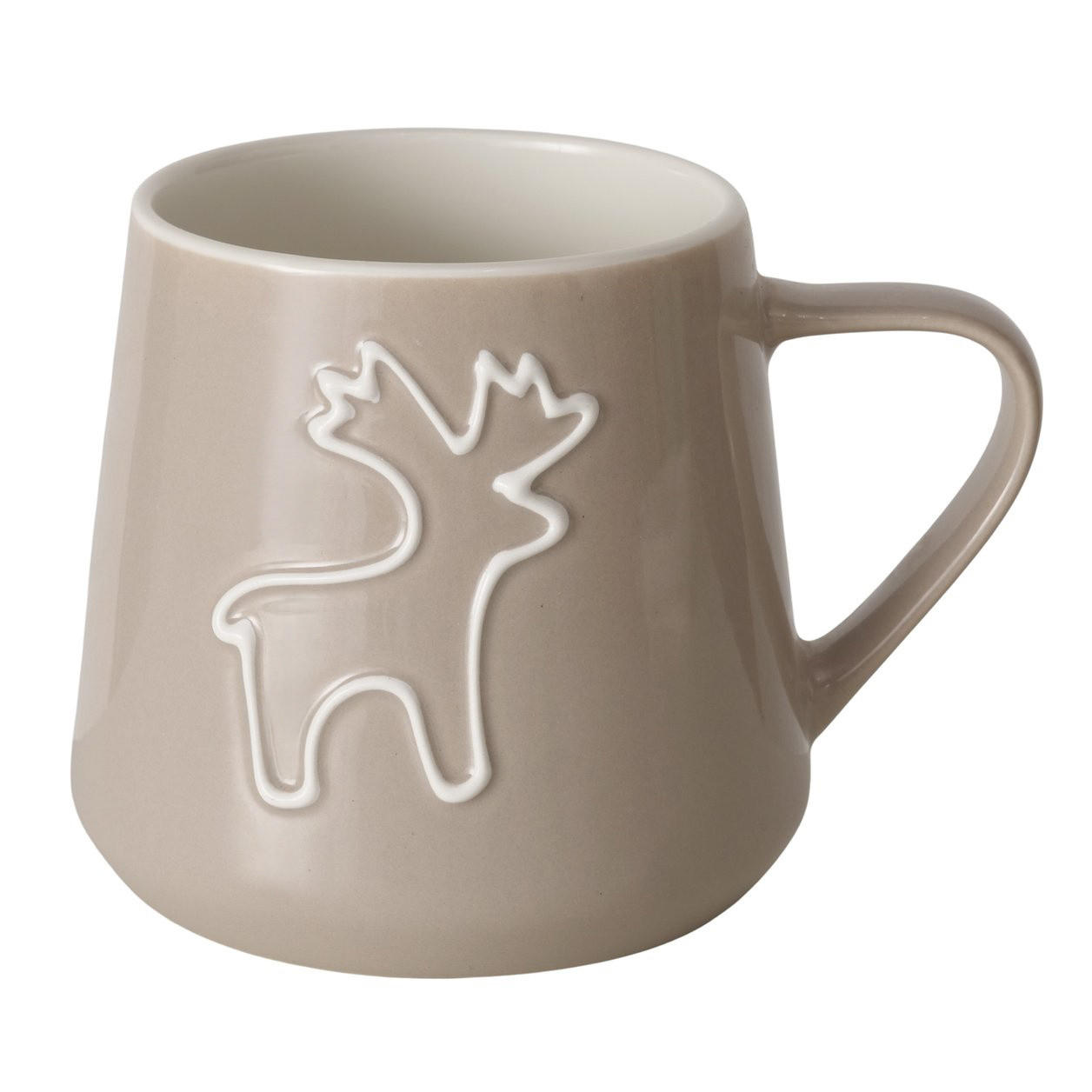 BECHER Sublim 340 ml 10/10/9 cm - Grau, Keramik (10/9/10cm) - Boltze Home