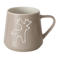 BECHER Sublim 340 ml 10/10/9 cm - Grau, Keramik (10/9/10cm) - Boltze Home