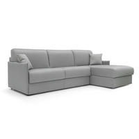 ECKSOFA LINKS Evans - Grau, Textil (232/96cm) - Divani.store