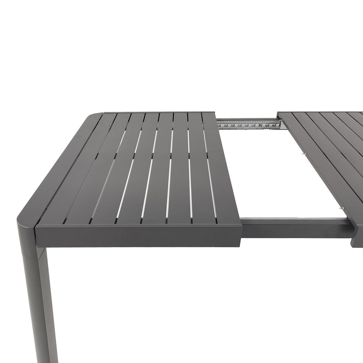 GARTENTISCH - Aluminium - Anthrazit - Ausziehbar - Anthrazit, Metall (100/180/75cm) - home24