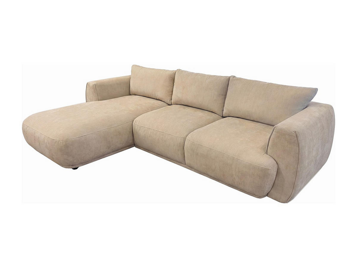 SOFA - 5 Personen - stoff - beige Pukima - Beige, Kunststoff/Textil (276/97cm) - Vente-Unique