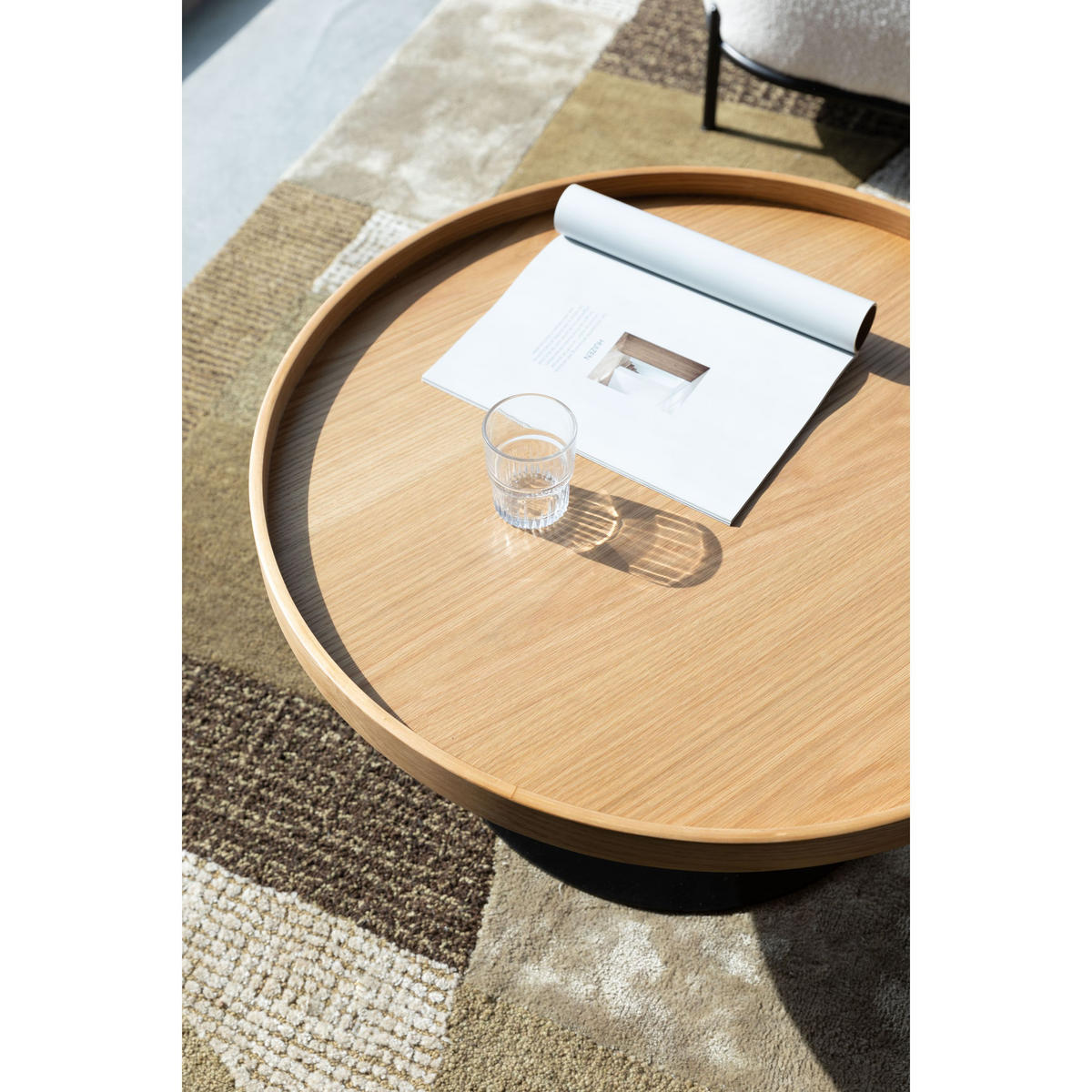 COUCHTISCH - Klares Holz - Eschefarben, Holz (70/70/35cm) - Drawer