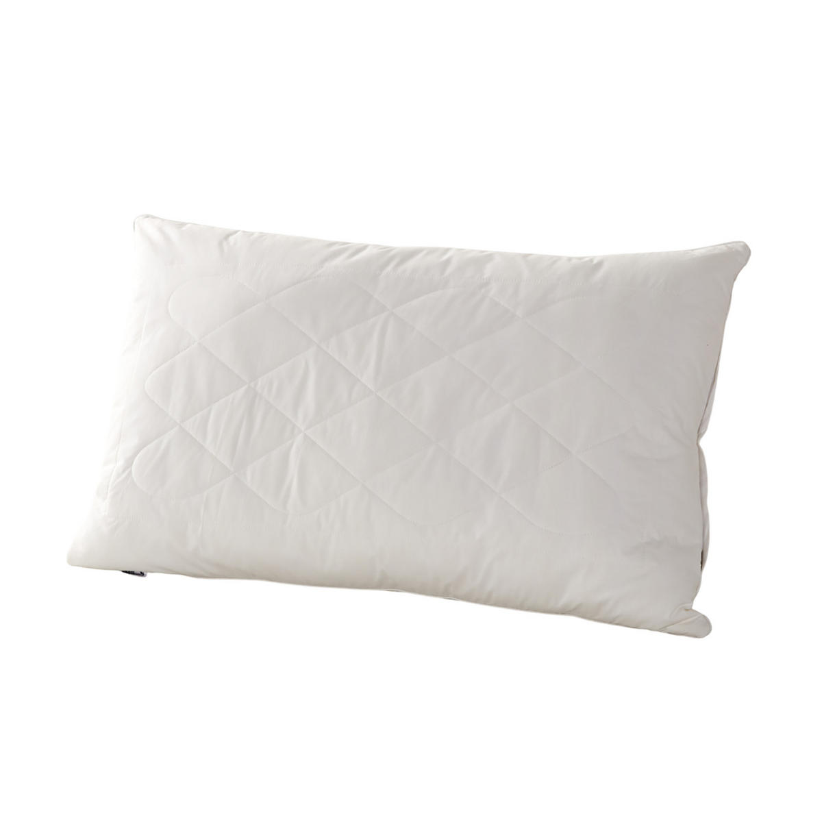 SCHURWOLLE-KISSEN 48/74 cm mittelweich - Weiß, Textil (48/74cm) - Homescapes