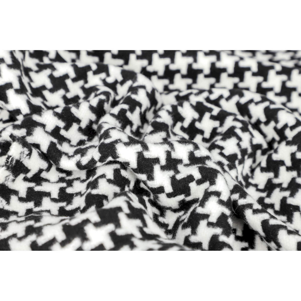 WOHNDECKE CRUSH - Schwarz, Textil (140/180cm) - Sportalm Kitzbühel