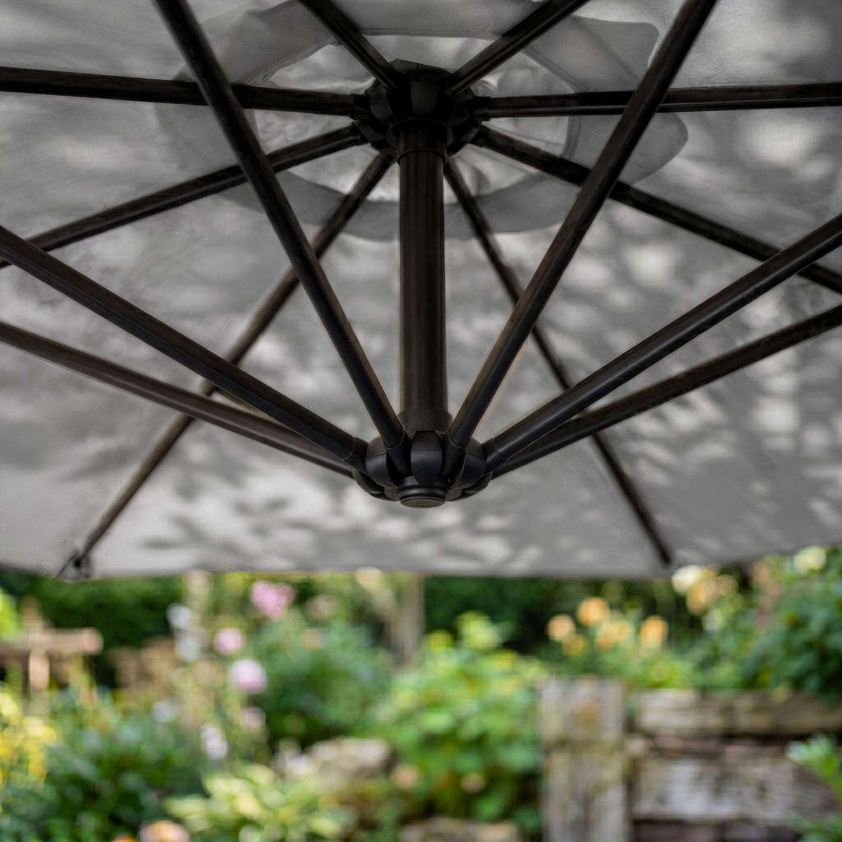 SONNENSCHRIM Grau 245/300 cm - Schwarz/Grau, Metall (300/300cm) - Akord