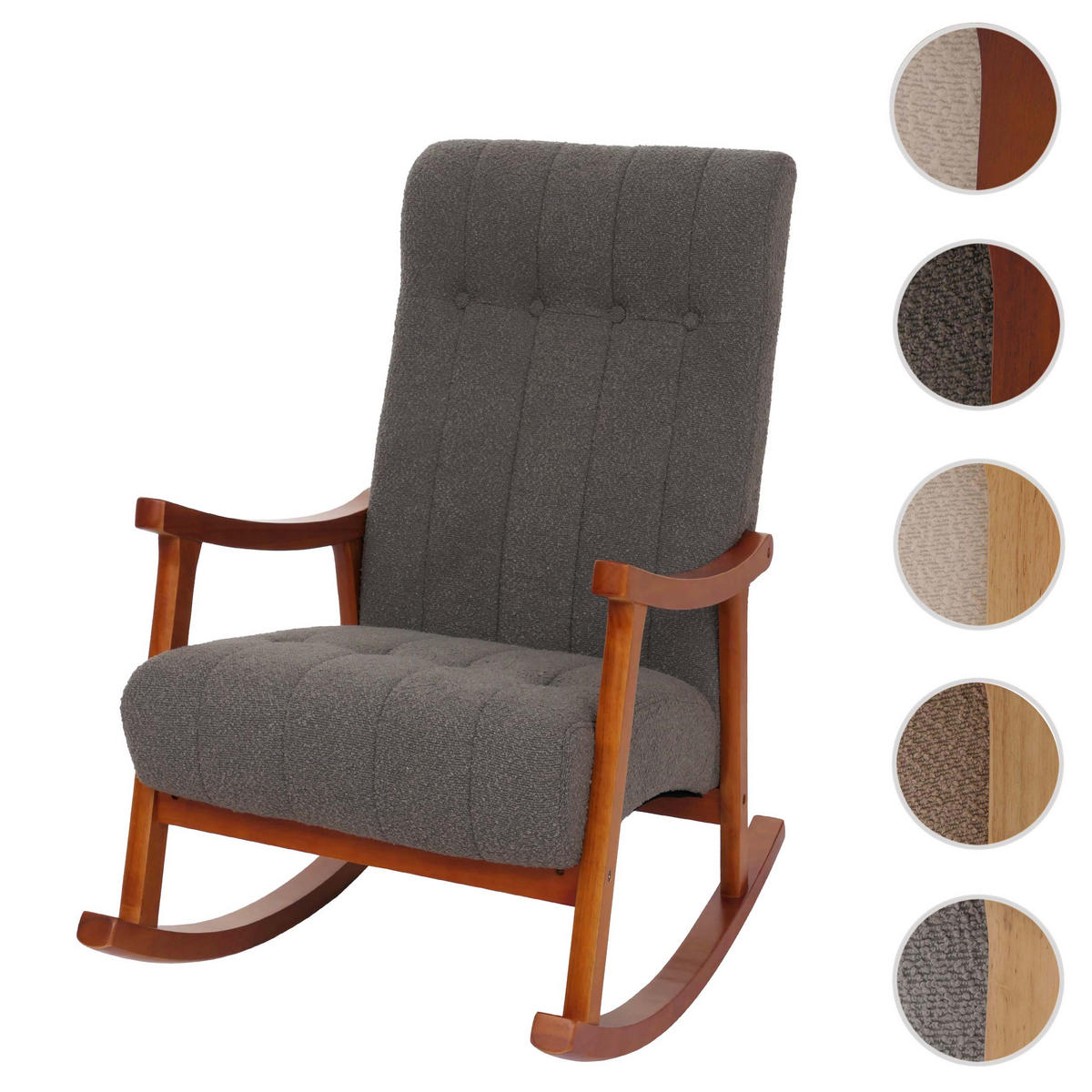 SCHAUKELSTUHL Anthrazit - Anthrazit, Textil (64/97/85cm) - MCW