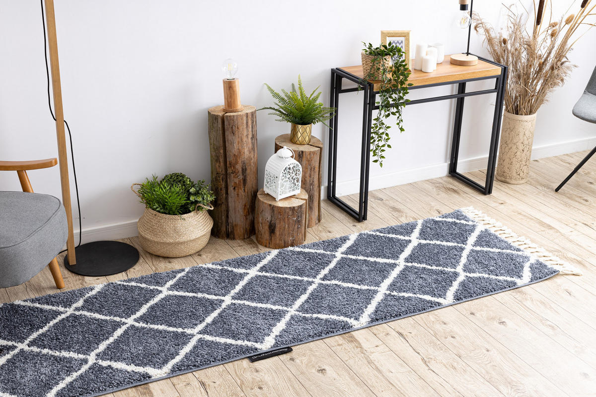 TEPPICH Berber 60/300 cm - Grau, Textil (60/300cm) - rugsX