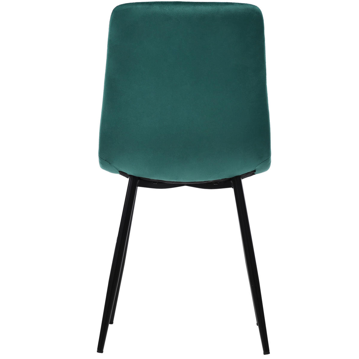 ESSTISCH Set 117x68x75 mit einem Tisch und vier samtgepolsterten Stühlen für Esszimmer Küche und Wohnraum, weiß-grün - Grün, Holzwerkstoff (68/75/117cm) - Luhomfu