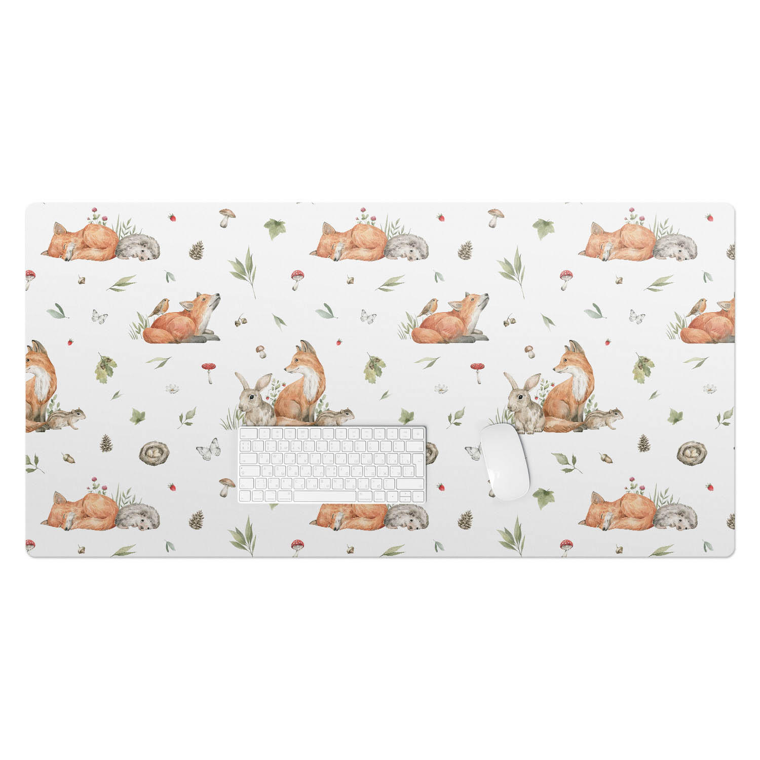 SCHREIBTISCHUNTERLAGE 120x60 cm Bunt - Rot/Weiß, Kunststoff (120/60/1.6cm) - Wallfluent