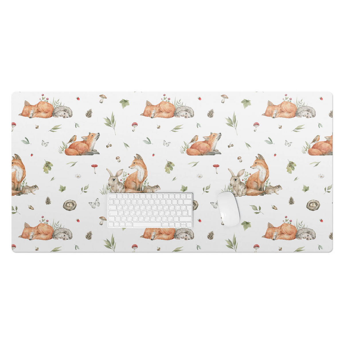 SCHREIBTISCHUNTERLAGE 120x60 cm Bunt - Rot/Weiß, Kunststoff (1.6/120/60cm) - Wallfluent