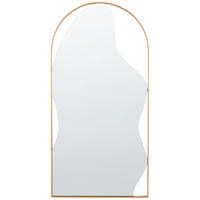 WANDSPIEGEL Metall gold oval 41/81 cm Colombier - Goldfarben, Metall (41/81/2cm) - Beliani
