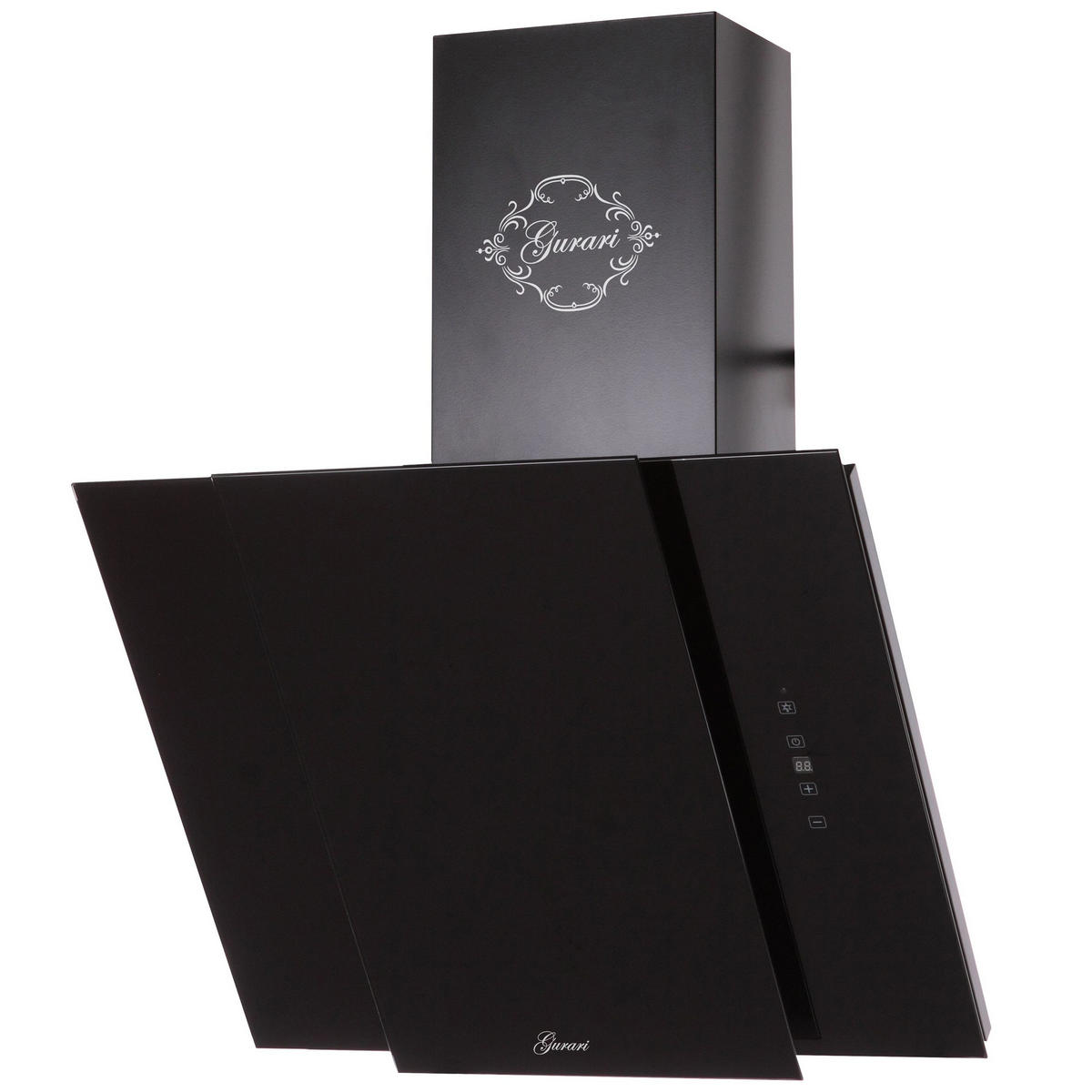 DUNSTABZUGSHAUBE GCH S 171 60 BL Prime + Umluftset, 60 cm Schwarz - Schwarz, Metall (60/102.5/40.5cm) - Gurari