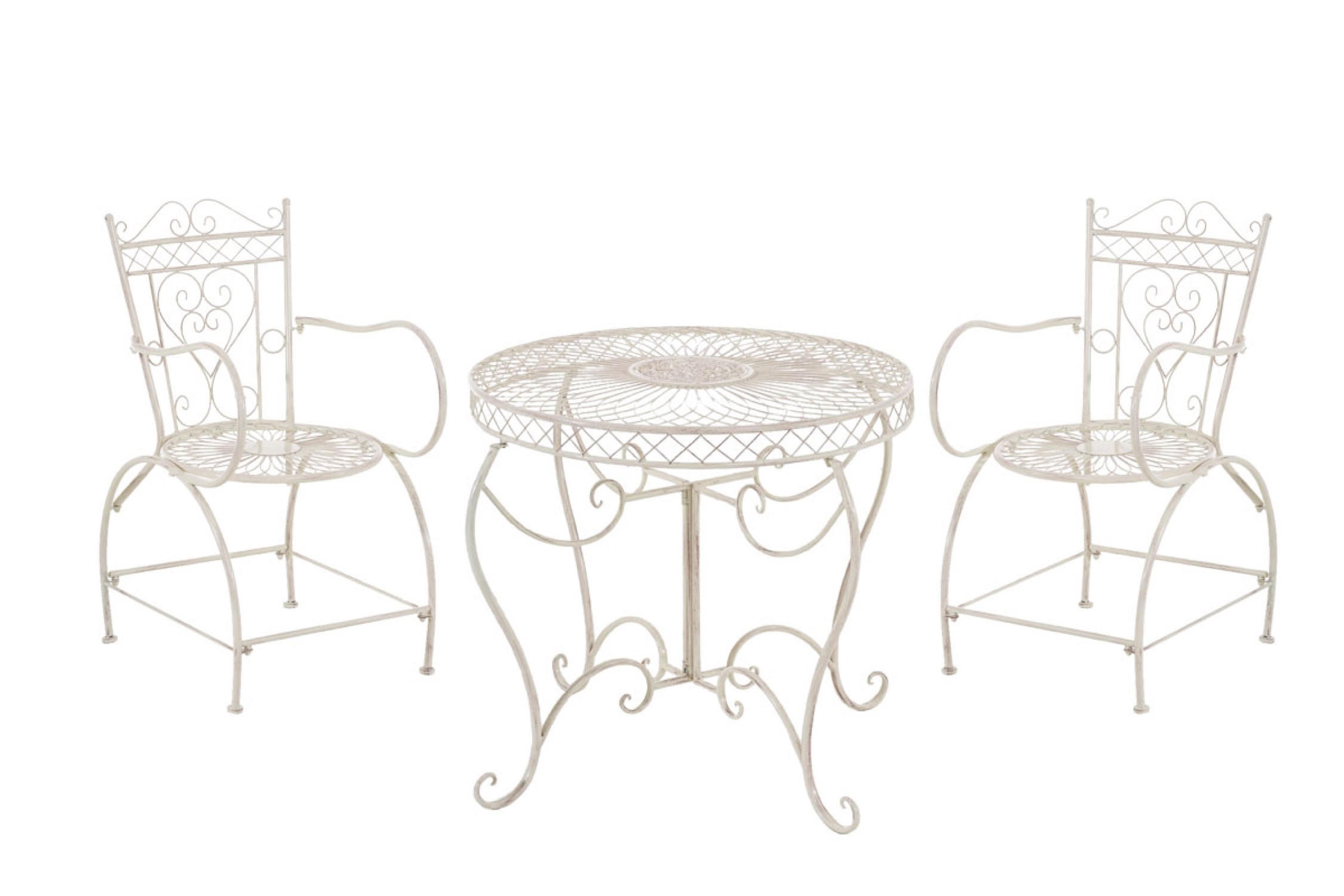 SITZGRUPPE Sheen antik-creme - Naturfarben, Metall - TPFGarden