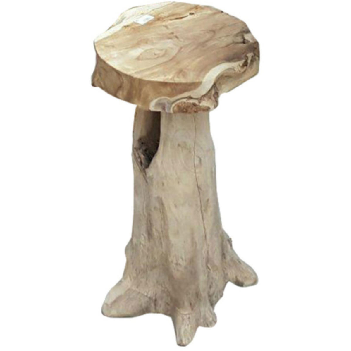 BARHOCKER Joel 2er Set Teak Natur 76x40x40cm - Hellbraun, Holz (40/76/40cm) - DELUKE
