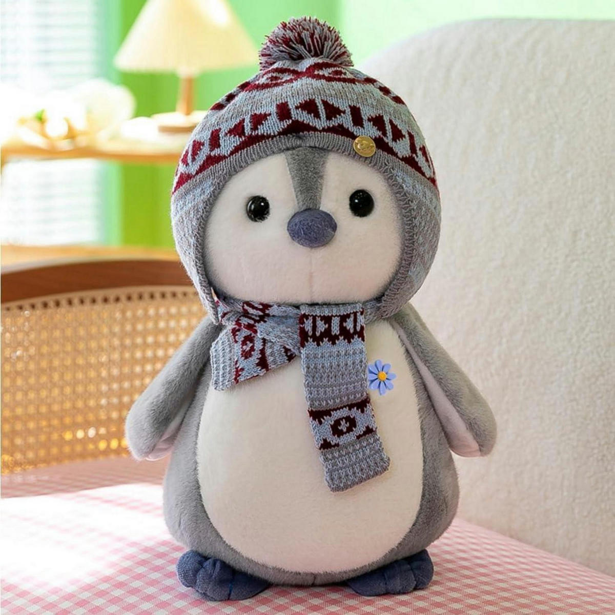 KUSCHELTIER Pinguin Grau 20 cm - Multicolor, Textil (21/20cm)