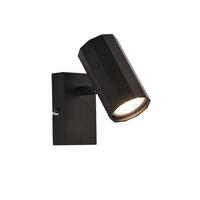 STRAHLER Adorf 1-flammig 10/2.5/15.3 cm - Schwarz, Metall (10/2.5/15.3cm) - Nettlife