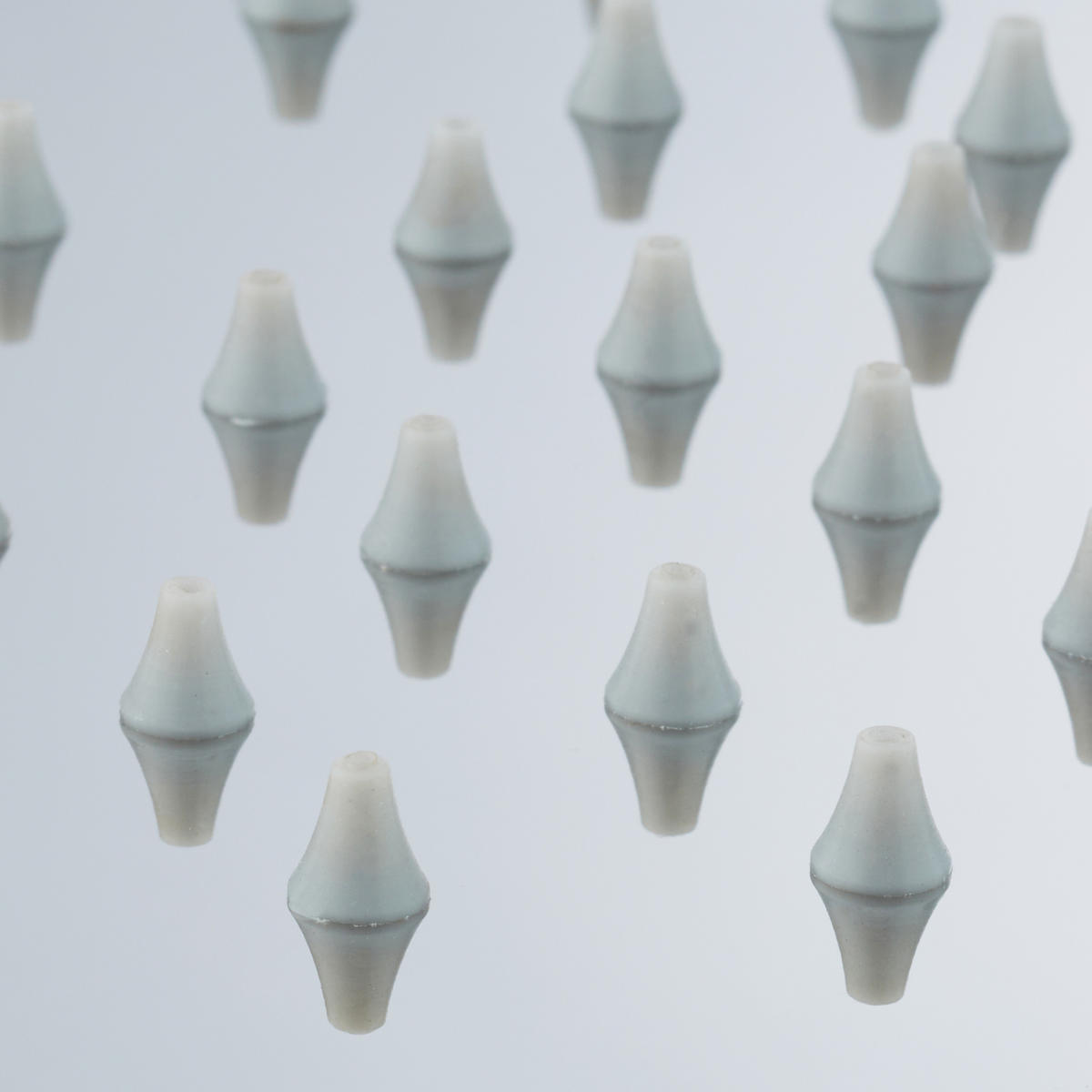 SPRCHOVÁ hlavica na dážď - strieborná, kov (30/3.5/30cm) - Relaxdays