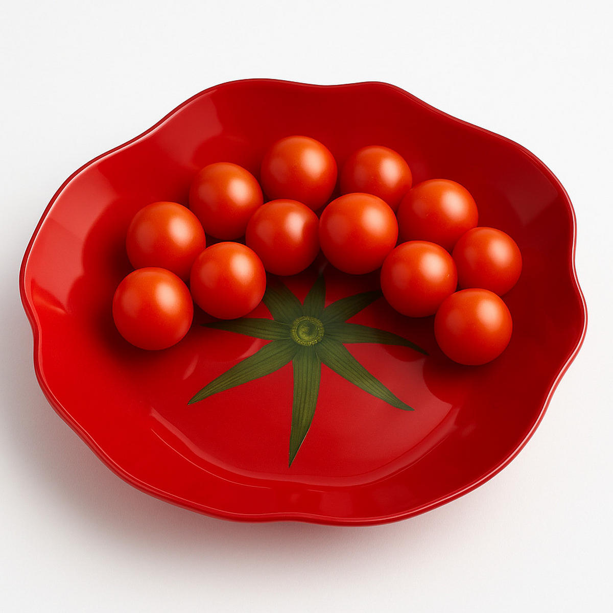 SERVIERPLATTE Aria Fresh Rot 17x18x1,8 cm Glas - Rot, Glas (18/1.8/17cm) - Mondex