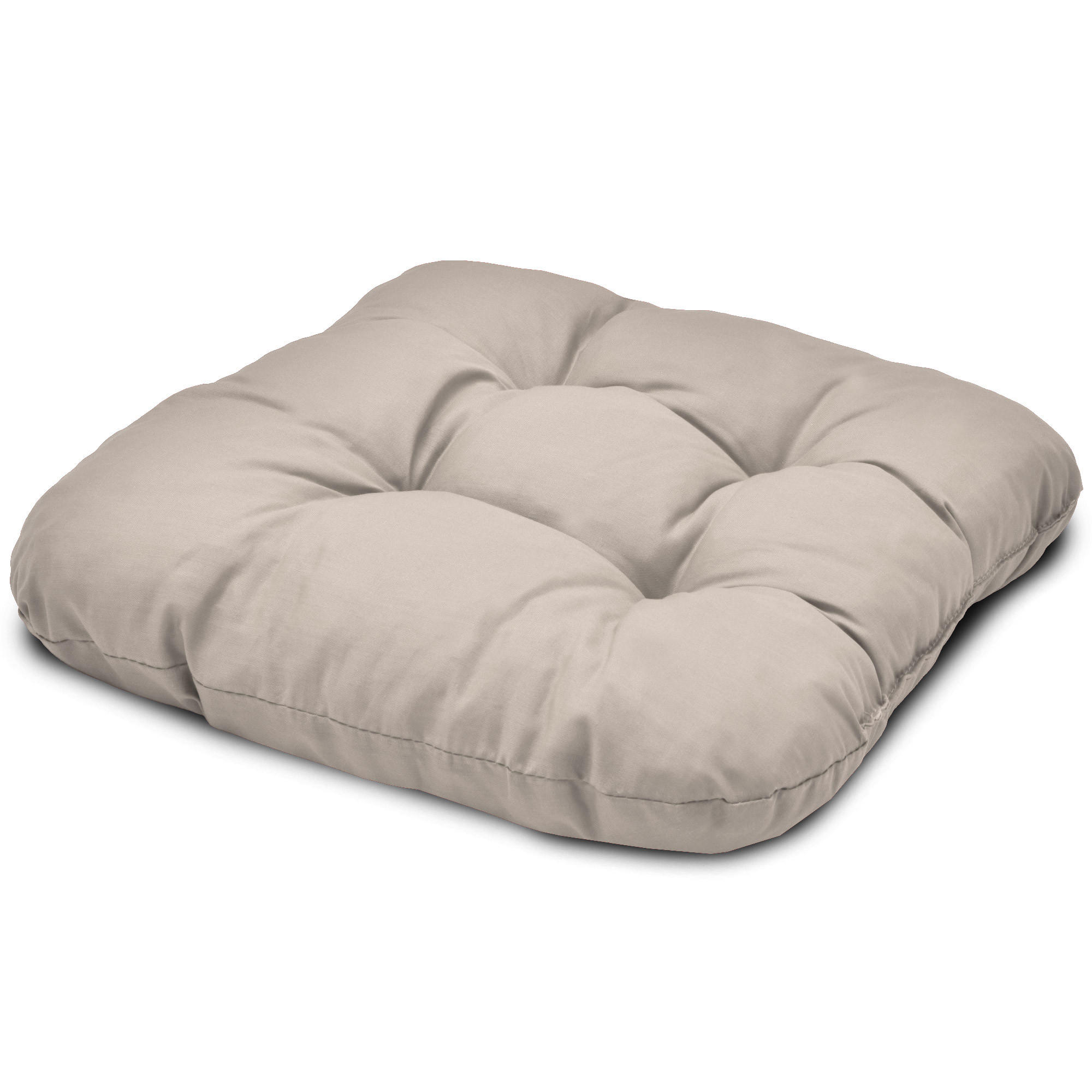 STUHLKISSEN Lisa 40/40/8 cm Taupe 4tlg - Taupe, Textil (40/40cm) - Beautissu 