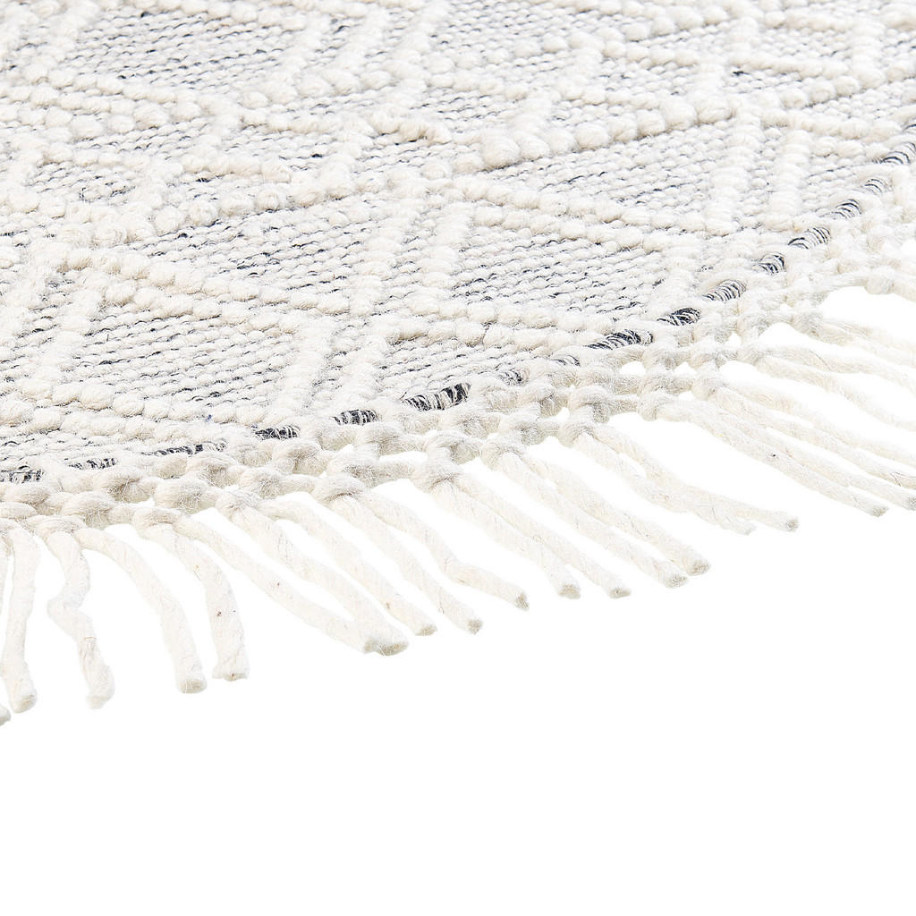 Thumbnail - Beliani Kurzflor-Teppich, Grau, Textil, Grafikmuster, Rund, 140x140 cm, Teppiche & Böden, Teppiche, Naturteppiche