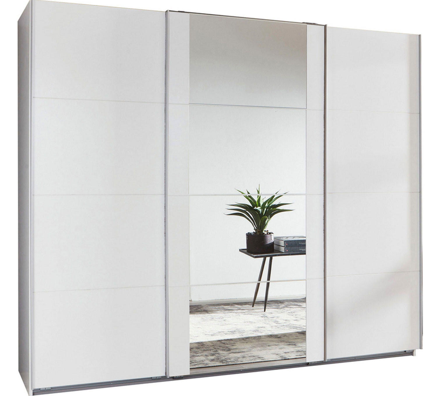 SCHWEBETÜRENSCHRANK Bern Weiß 270 / 64 / 236cm - Weiß, Holz/Holzwerkstoff (270/236/64cm) - Wimex