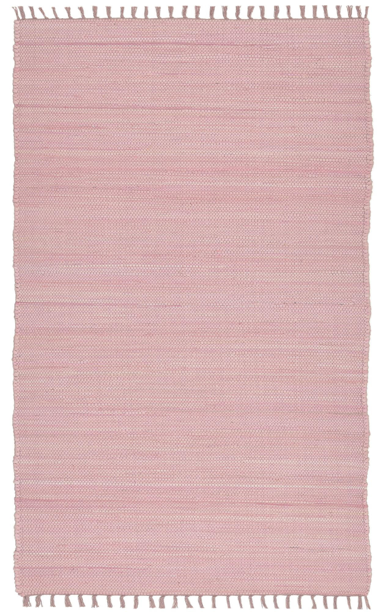 Rug and Roll Fleckerlteppich Rosa 160x230 cm