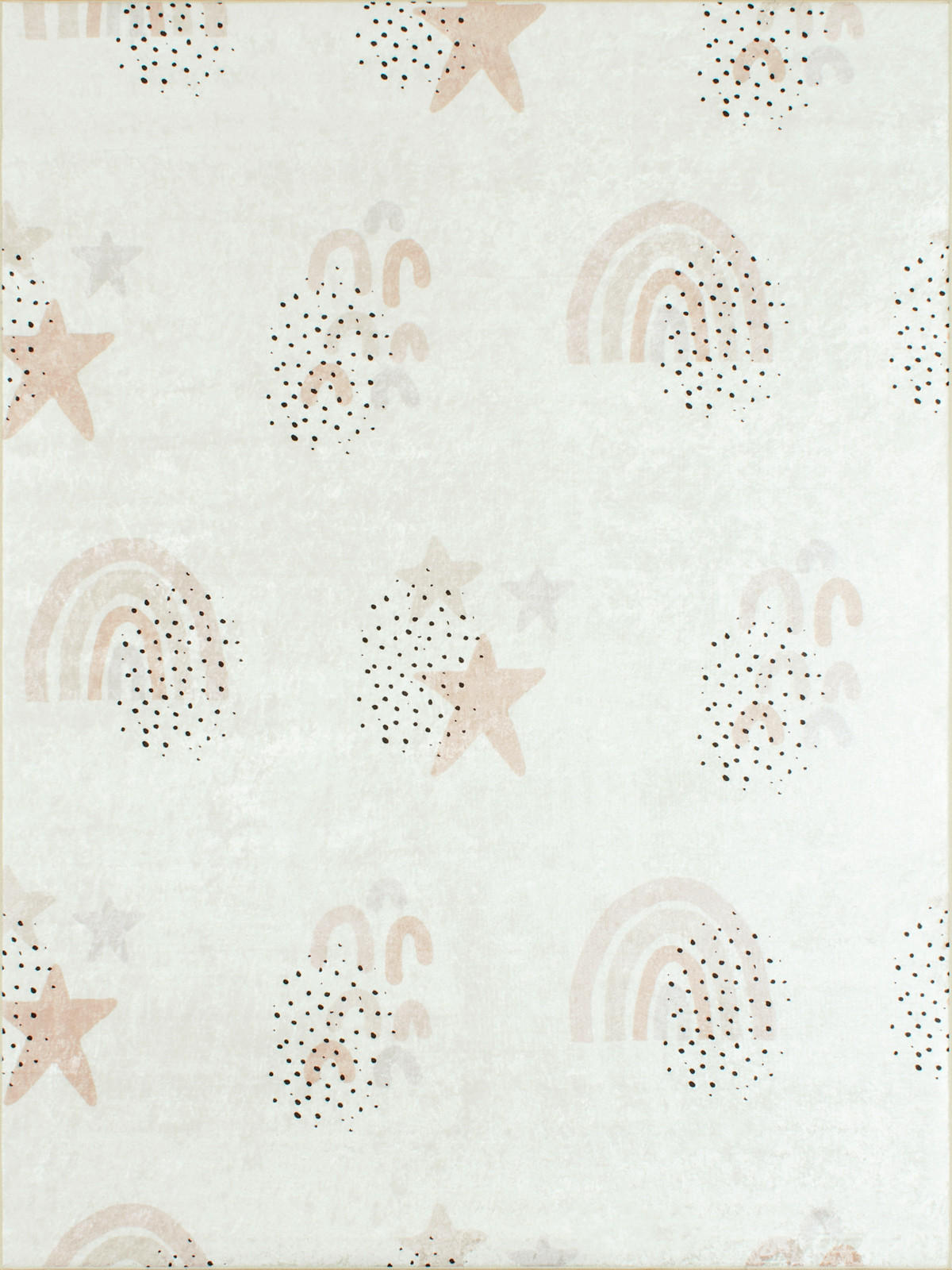 KINDERTEPPICH mit Regenbogenmuster in Creme Happy 120x160 cm - Creme, Textil (120/160cm) - Nazar Rugs