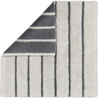 BADTEPPICHE BALANCE STREIFEN 1008 PLATIN - 77 - Grau, Textil (60/60cm) - Cawoe