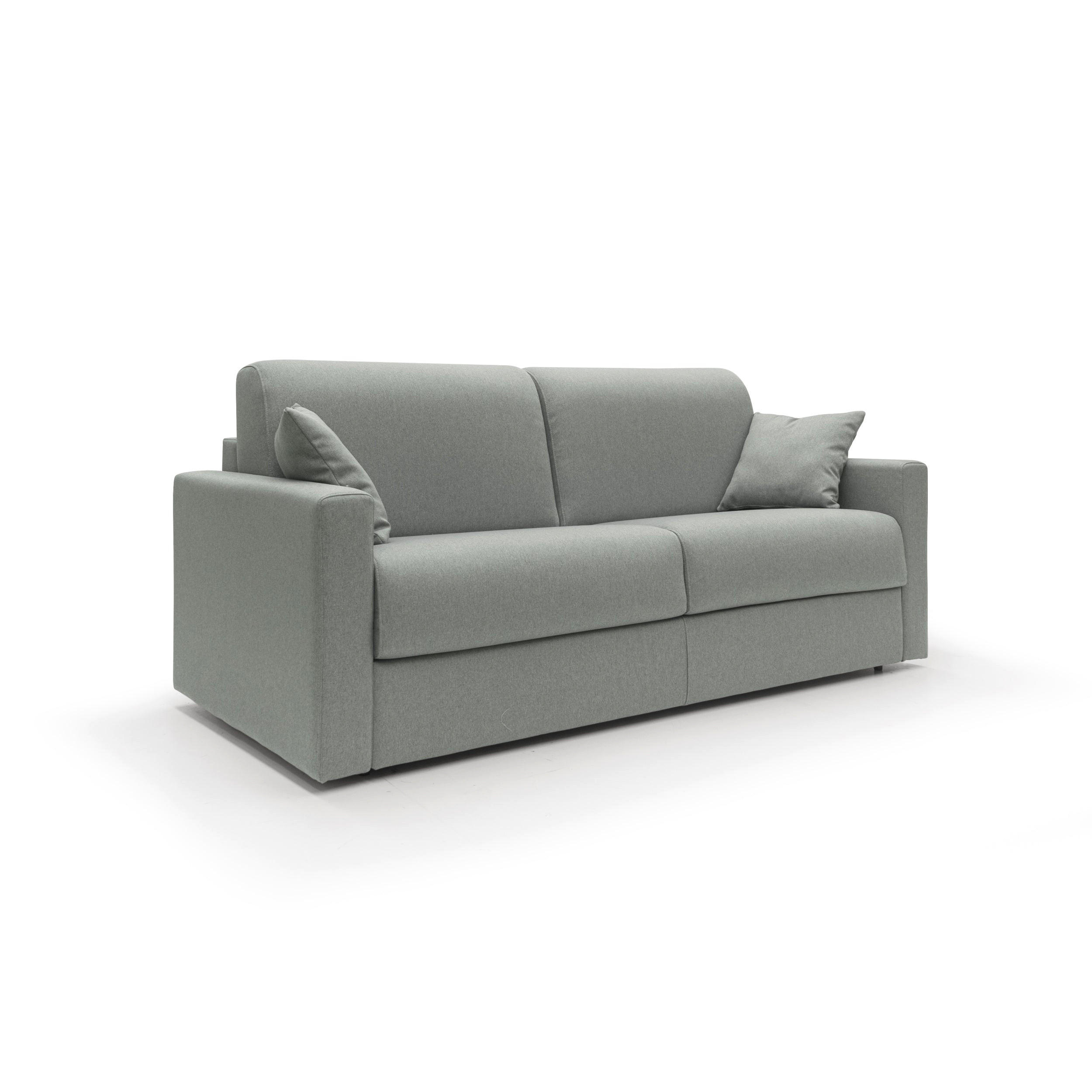 SCHLAFSOFA Chris - Hellblau, Textil (206/90/96cm) - Divani.store