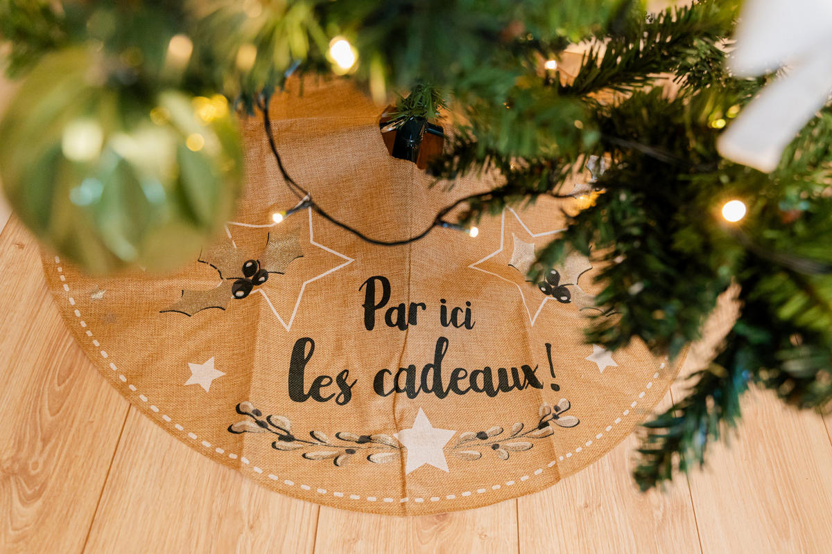 WEIHNACHTSBAUMROCK Jute - Braun, Naturmaterialien (90/90/90cm) - Atmosphera Createur d´interieur