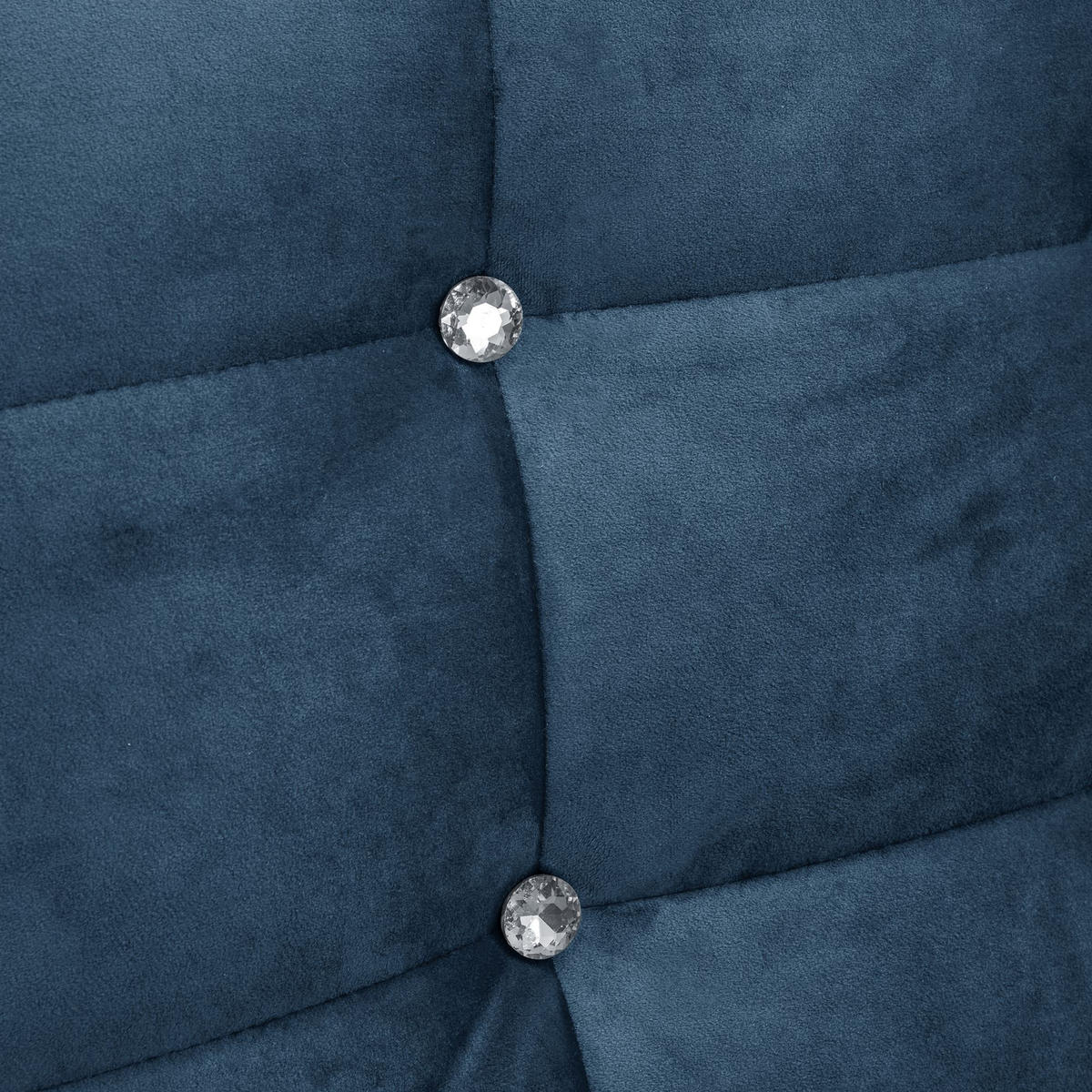 SOFA 3-Sitzer mit Bettfunktion Kaycee Samtvelours dunkelblau - Dunkelblau, Kunststoff (78/84/240cm) - 58aufmkessel
