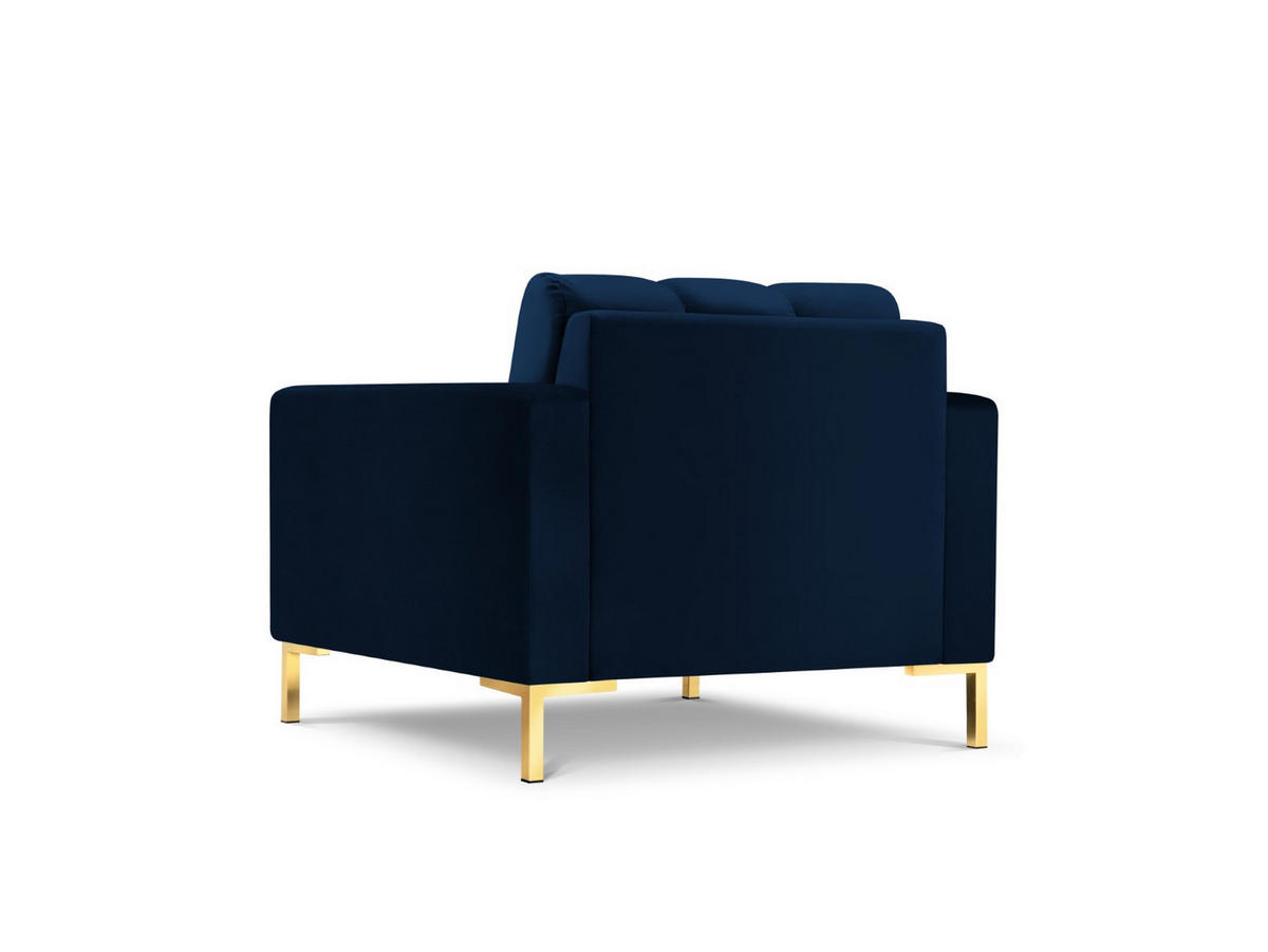 SESSEL Mamaia aus Samt königsblau - Blau, Textil (92/75/87cm) - Micadoni