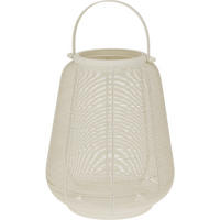LATERNE 16/19 cm - Weiß, Metall (16.5/19/16.5cm) - Home Styling Collection