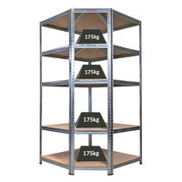 ECKREGAL Ragnar für Gesamtlast 875 kg 180 x 90 x 60 Verzinkt - Silberfarben, Metall (90/180/60cm) - PROREGAL
