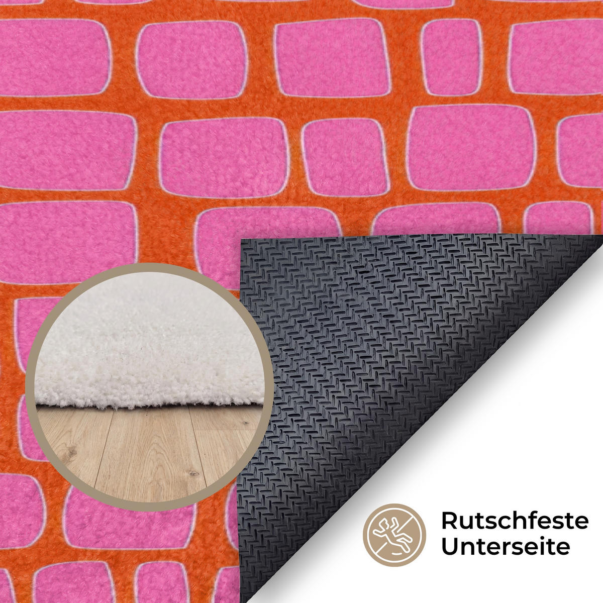 KOBERCE - Organic - Mriežka - Ružová - 90x150 cm - pink, textil/plast (90/0.4cm) - OnlyWow