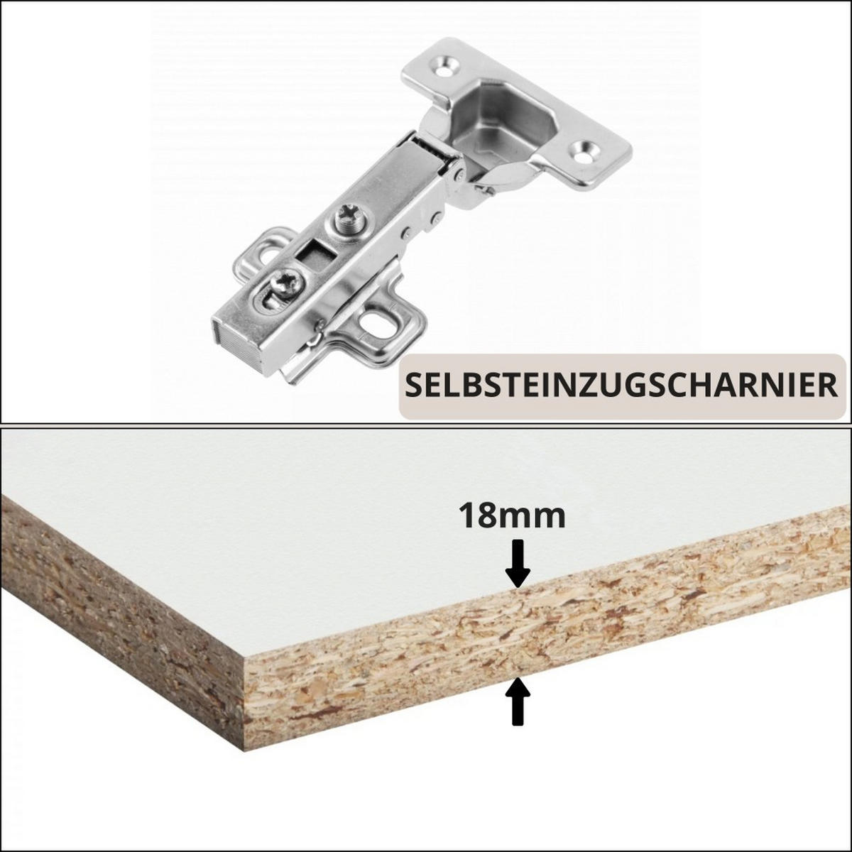 LOWBOARD Home mit 2 Türen und Lamellen, ohne Griffe, Kaschmir - Kaschmir/Schwarz, Holzwerkstoff (150/50/40cm) - Beautysofa