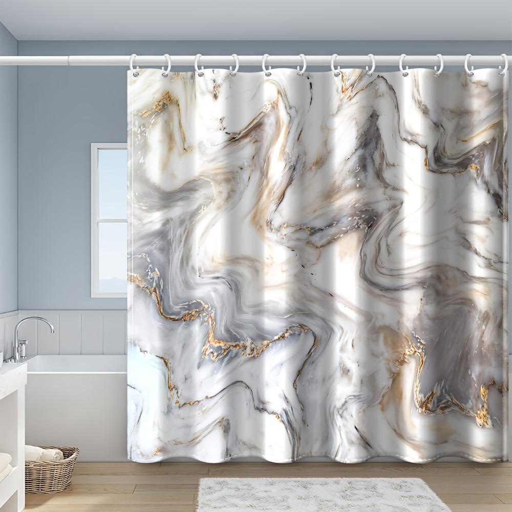 Mcboson Duschvorhang Grau 180x180 cm