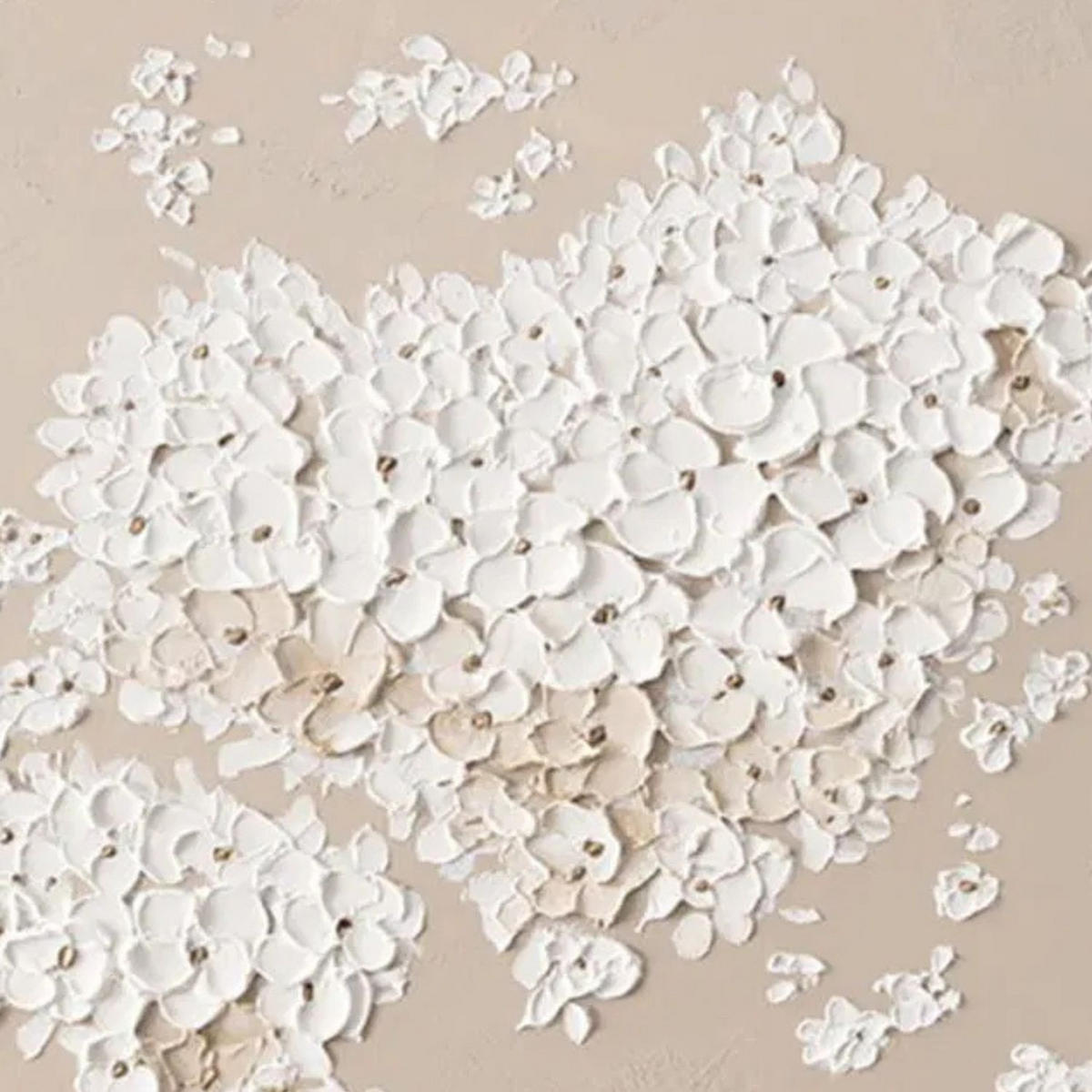 ACRYLBILD HANDGEMALT 90/60 cm - Beige/Weiß, Holz/Textil (90/60cm) - KUNSTLOFT