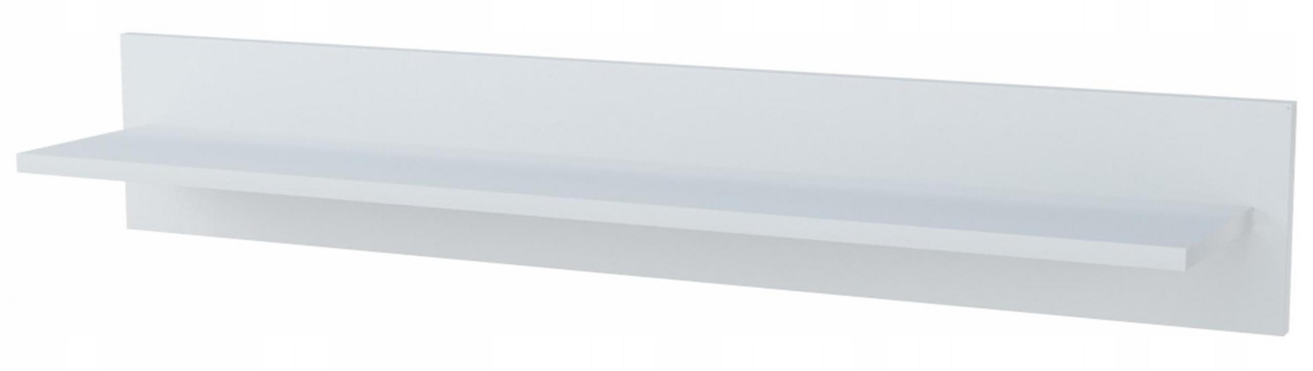 WANDREGAL POL100 Weiß 98/18/16 cm - Weiß, Holzwerkstoff (98/16/18cm) - Matkam Möbel