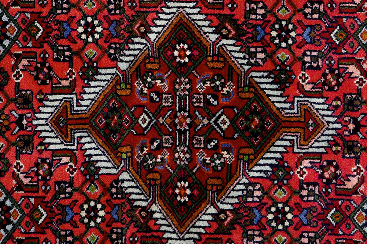 ORIENTTEPPICH handgeknüpft Assadabad Rot 207/83 cm Schurwolle - Rot, Textil (83/207cm) - Looma