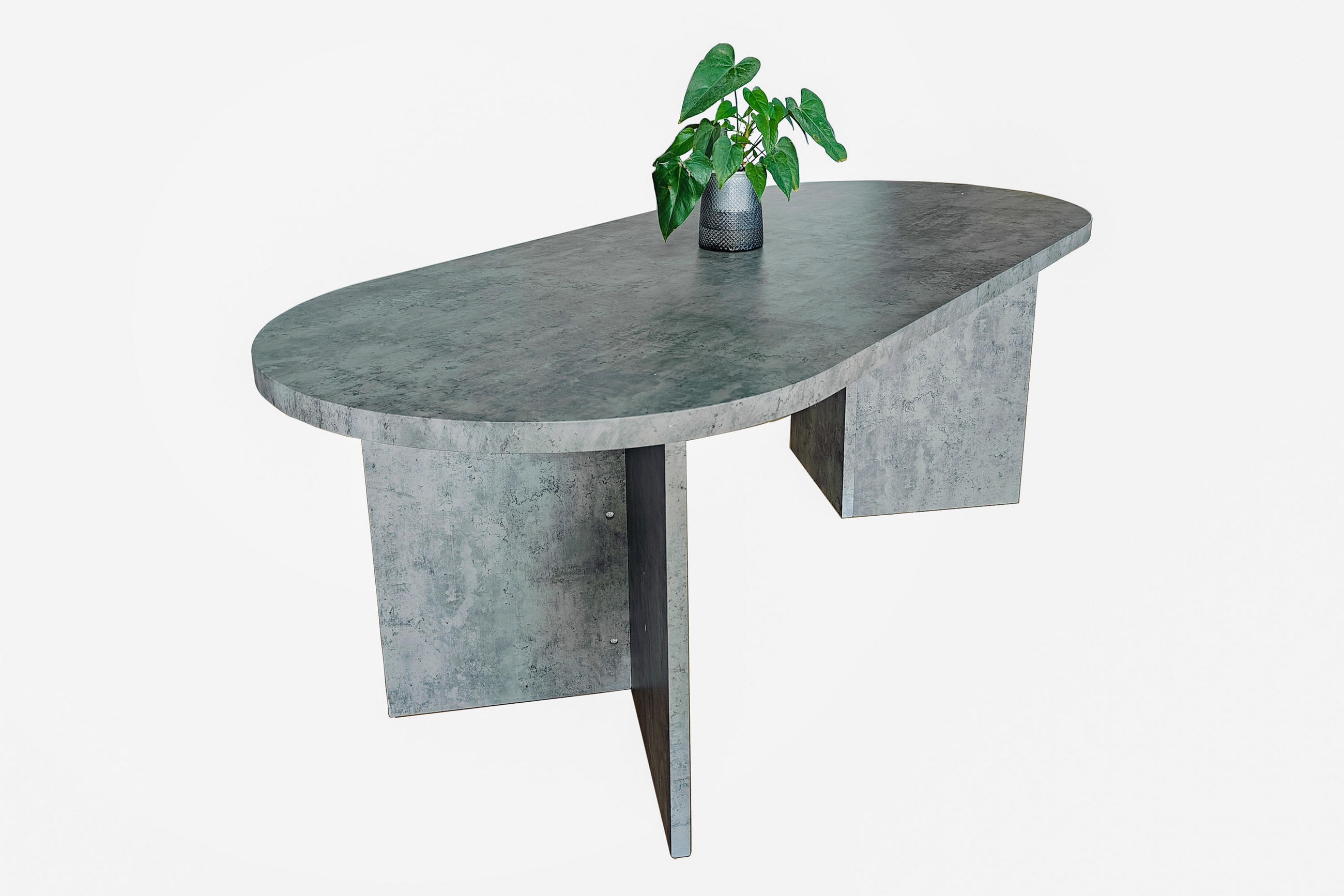 ESSTISCH OVI - Grau, Holz (90/204/75cm) - SAM