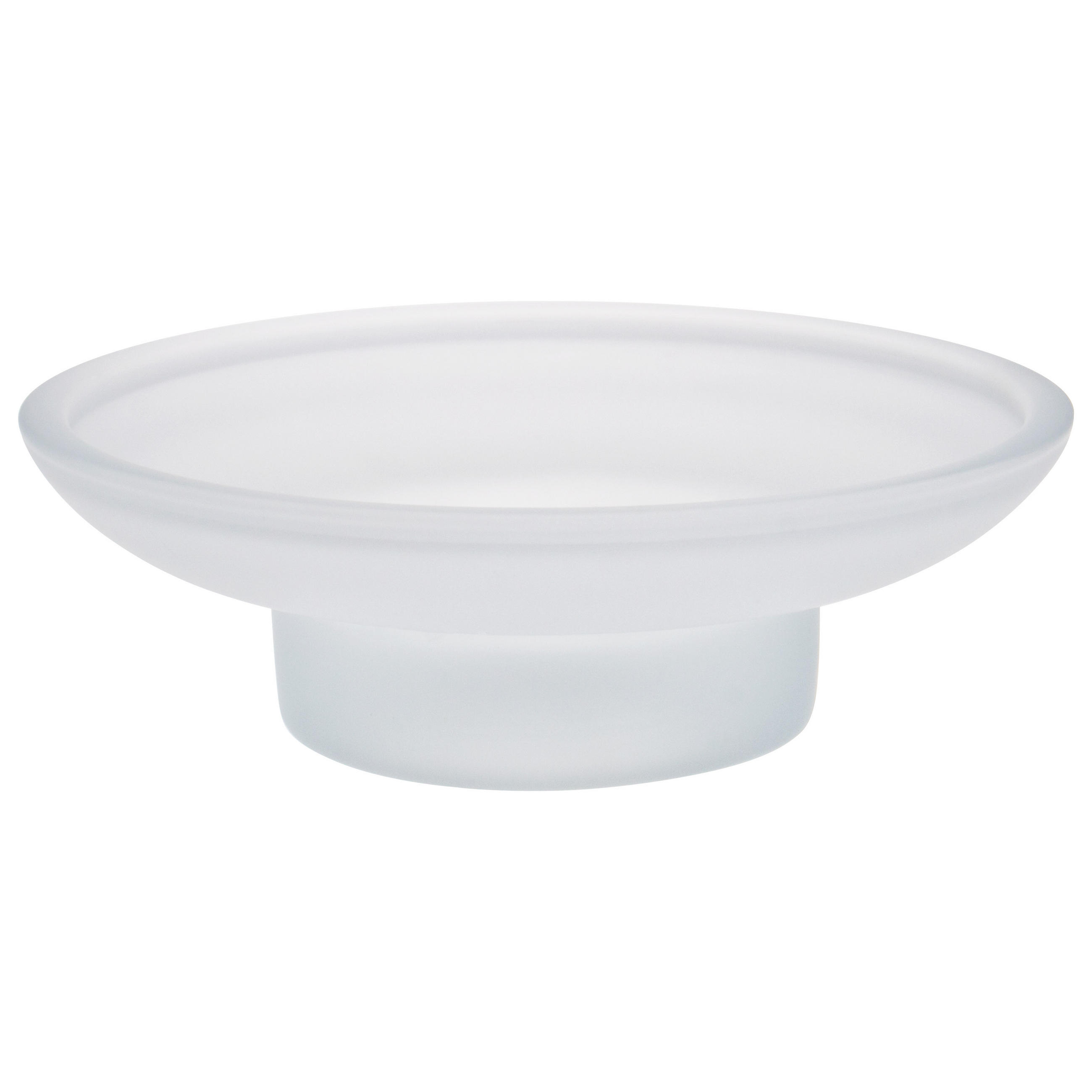 ERSATZSEIFENSCHALE PIAZZA & LUCENTE, satiniertes Glas - Weiß, Glas (11/3.5/11cm) - bremermann