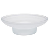 ERSATZSEIFENSCHALE PIAZZA & LUCENTE, satiniertes Glas - Weiß, Glas (11/3.5/11cm) - bremermann