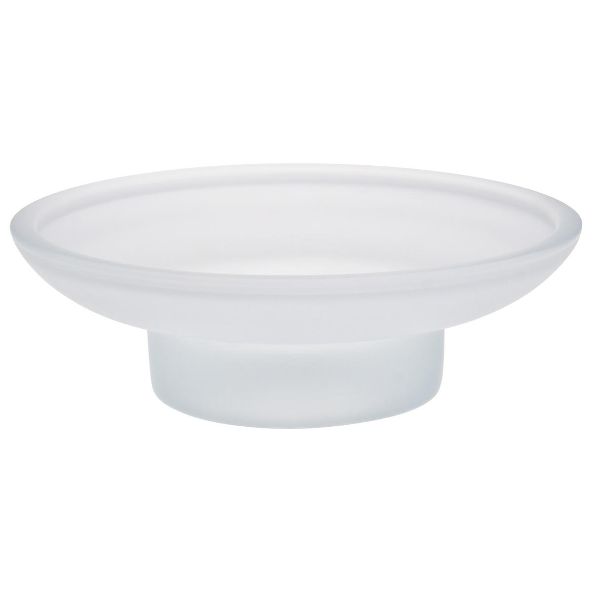 ERSATZSEIFENSCHALE PIAZZA & LUCENTE, satiniertes Glas - Weiß, Glas (11/3.5/11cm) - bremermann