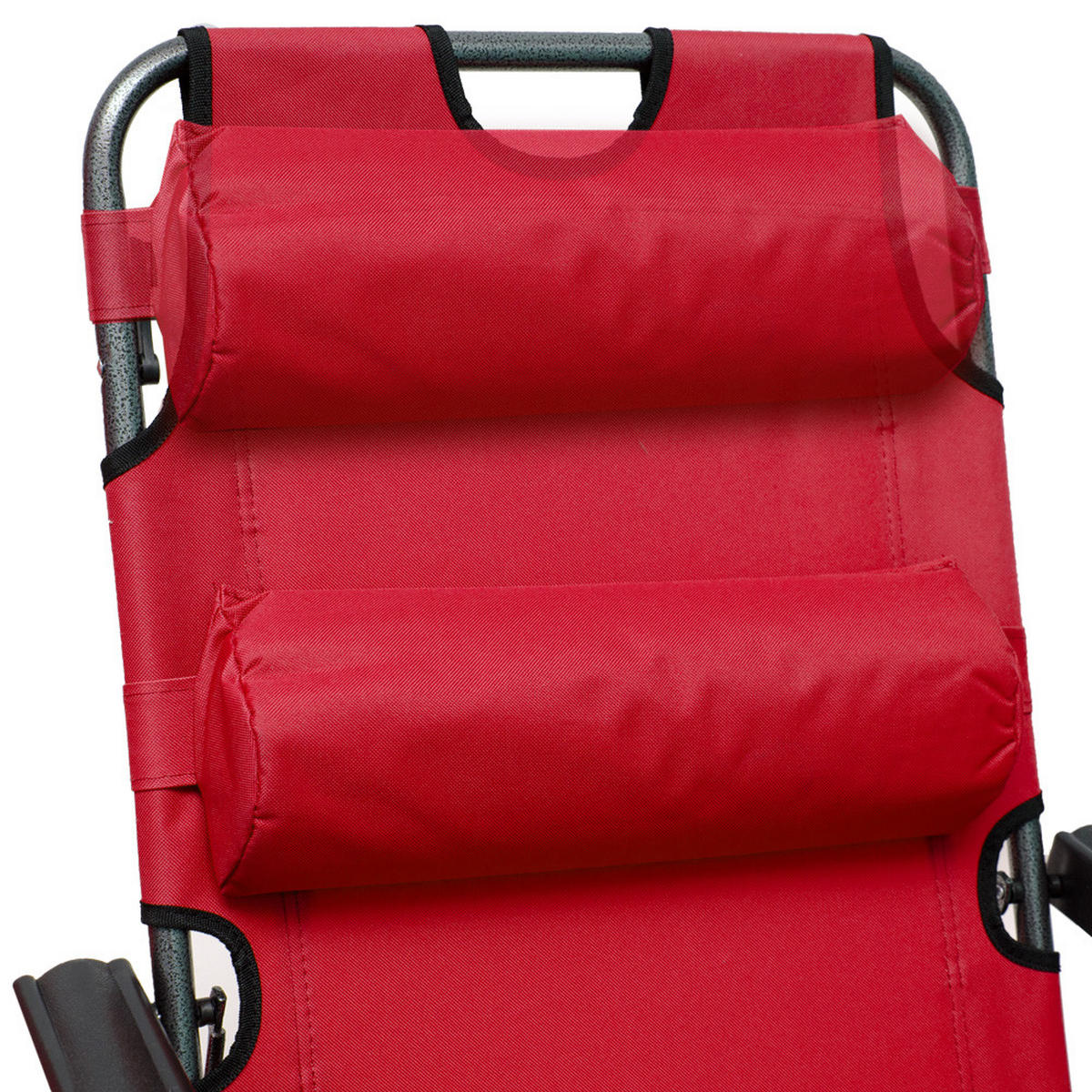 CAMPINGSTUHL, 153/70 cm, Rot - Rot, Kunststoff (60/30/153cm) - Amanka